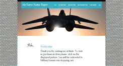 Desktop Screenshot of airforcenametape.com