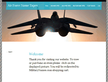 Tablet Screenshot of airforcenametape.com